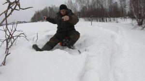 Зимняя рыбалка на местном пруду. 28.02.2025