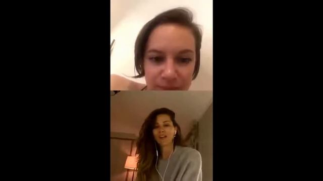 Stefania Spampinato and Danielle Savre Instagram Live 04/02/2020 смотреть онлайн