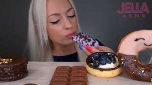 ASMR EATING CHOCOLATE, ICE CREAM, CANDY BARS, MILKA, DONUT, CAKE 초콜릿 디저트, 아이스크림 (DESSERT) MUKBANG 먹