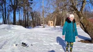 Босиком по снегу ❄️❄️❄️👣👣👣