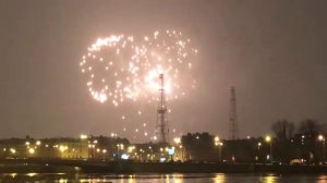 Салют в честь снятия блокады Ленинграда.