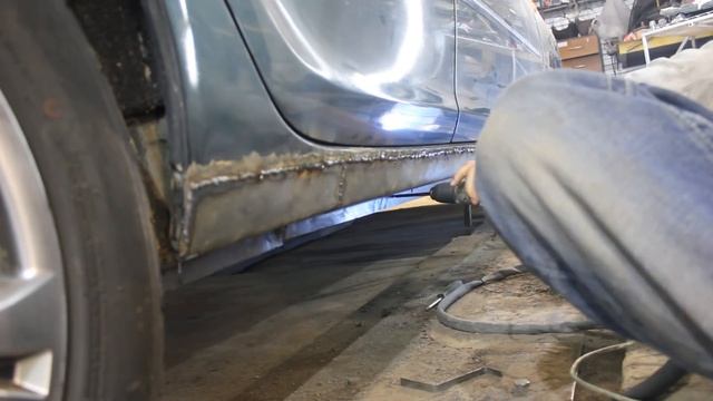 Замена порогов кузова и защита от коррозии, ремонтируем и перевариваем гнилые пороги в Томске смотреть онлайн