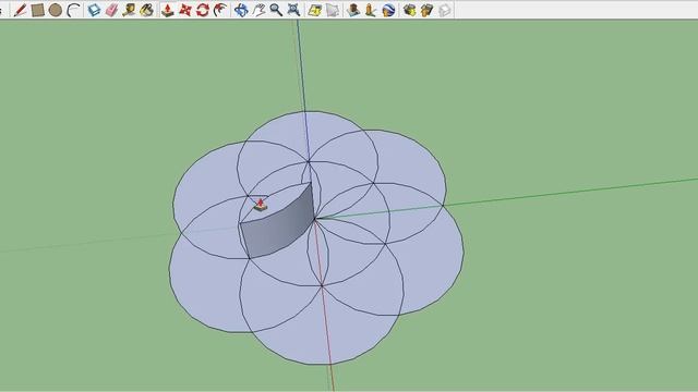 how to make a flower in Google SketchUp 8