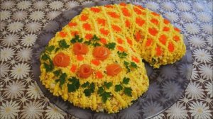 Салат РОГ ИЗОБИЛИЯ салат рецепт Салат на ПРАЗДНИЧНЫЙ стол Салат на НОВЫЙ ГОД салаты рецепты