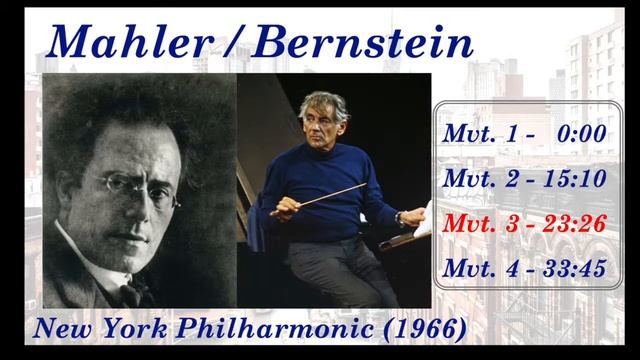 Mahler Symphony No. 1 - Bernstein/New York Philharmonic (1966) смотреть онлайн