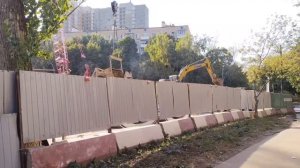 Проходка тоннелей на площадке Народное Ополчение Рублево-Архангельской линии 18.09.2024