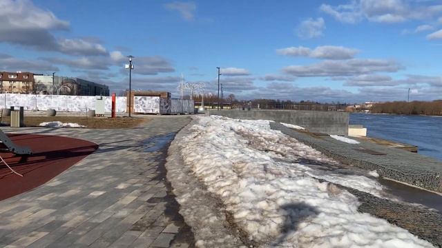 Великий Новгород 2024 8 марта Река Волхов. смотреть онлайн