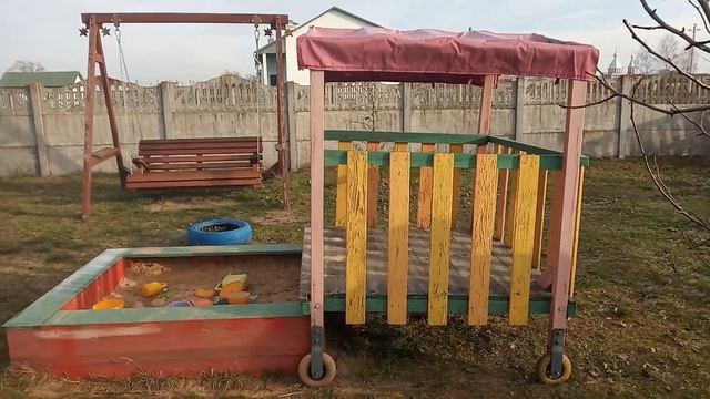 Песочница своими руками. Как сделать песочницу из дерева.