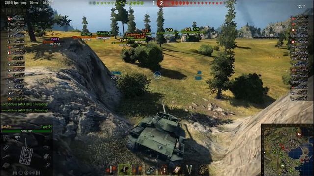 World of tanks: Type 64 Epic Ace badge battle. смотреть онлайн