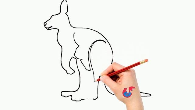 Learning How To Draw Animals For Toddlers Wallaby - Puzzle Kid Drawing смотреть онлайн