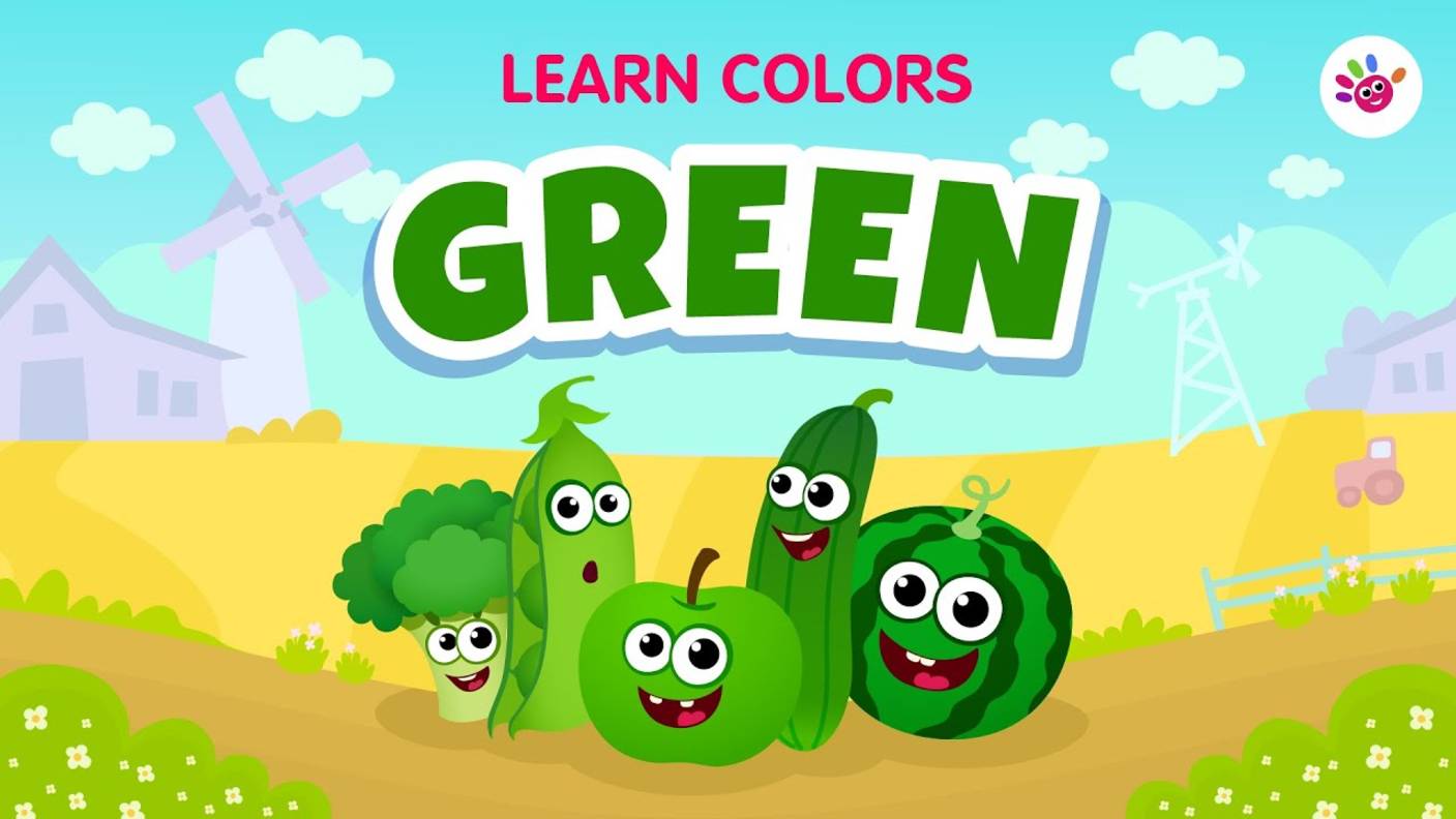 Учим английский язык. Цвета - ЗЕЛЕНЫЙ(GREEN)