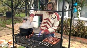 Кованый мангал "Усадьба" с крышей по т.84957644402 или mos-mangal.ru/?p=3856