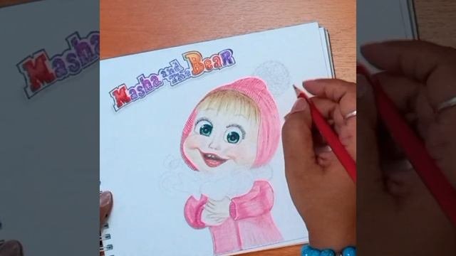 How To Draw Russian Masha || Новогодний рисунок Маши #mashaandthebear #машаимедведь #рисунок