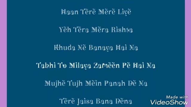 Sambhaloge ho Tum Na to lyrics video