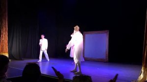 Одесский спектакль "Подкидыш". За кулисами.