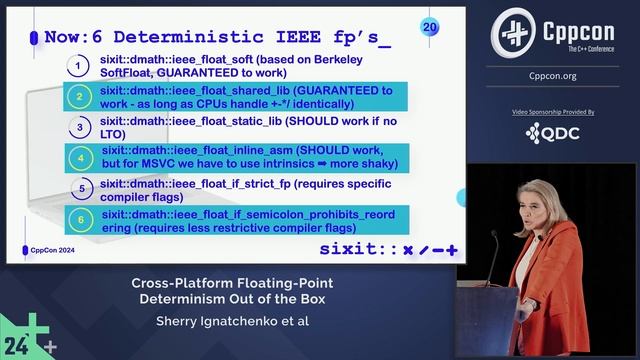 Cross-Platform Floating-Point Determinism Out of the Box - Sherry Ignatchenko - CppCon 2024