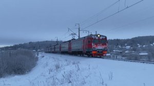 Электропоезд ЭТ2М-130, перегон Красное Село - Тайцы