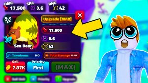 ОТ ЭТОГО МОНСТРА ВОЛОСЫ ВСТАЮТ ДЫБОМ в SpongeBob Tower Defense