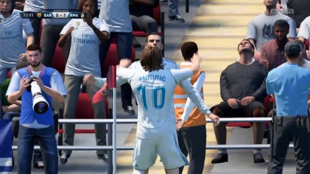 Recreated Gareth Bale's bicycle kick in FIFA 18 смотреть онлайн