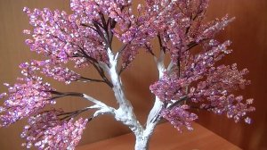 Цветущая сакура из булавок, бисера и пуговиц*   Творчество Ran Hwang ,