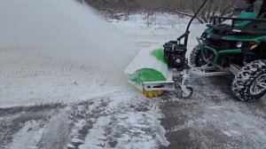 Идеальная чистота: как мы убираем большие территории с квадроциклом.