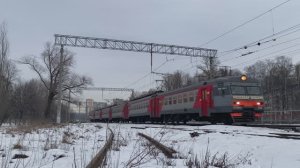 Электропоезд ЭТ2МЛ-078 "Александр Невский", станция Новая Деревня