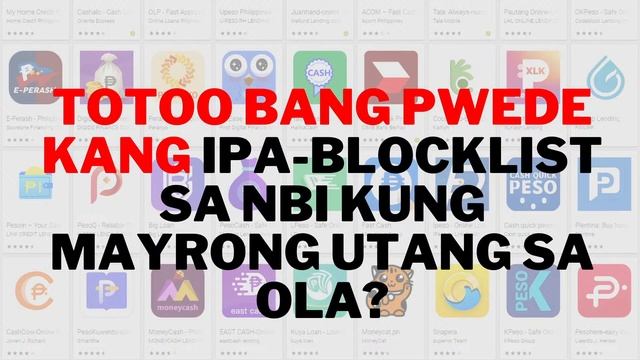 PWEDE KA BANG IPA BLOCKLIST SA NBI NG MGA OLA? смотреть онлайн