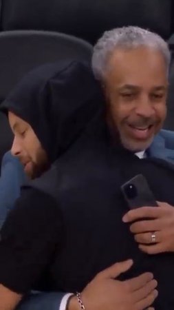 Steph says wassup to pops!