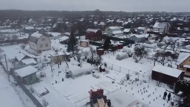 Разгрузка домокомплекта на участке в г  Кимры Тверской обл