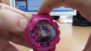 Casio G-Shock GMA-S110MP-4A3 обзор настройка