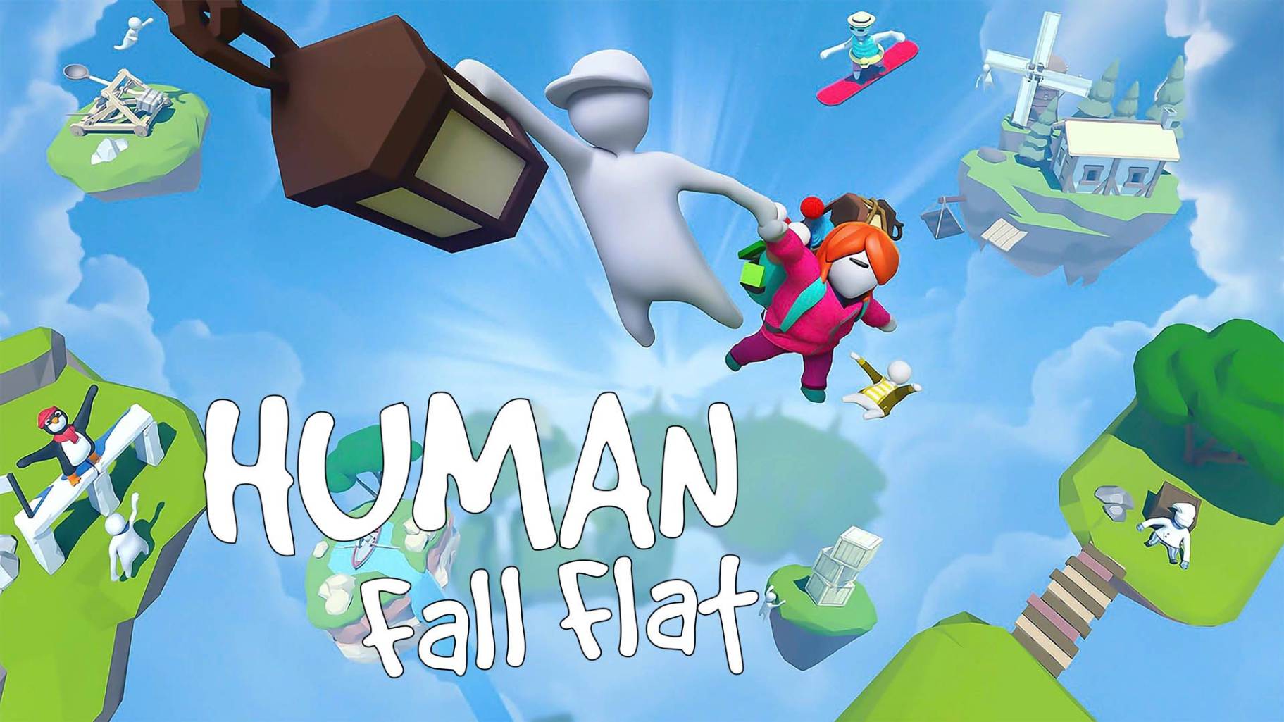 Human Fall Flat Уровень Гора Достижения А-А-А!ЭО-ЭО-ЭО! и Тихий час (Шумные соседи)