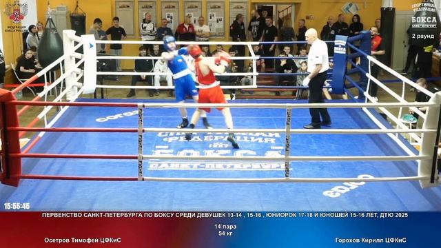14 54 кг Осетров Тимофей ЦФКиС Горохов Кирилл ЦФКиС