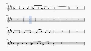 Лесной олень. Е.Крылатов - Ю.Энтин. Для альт саксофона