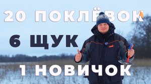 20 ПОКЛЁВОК ЗА ДЕНЬ! 6 ЩУК НА МОРОЗЕ — ЖЕРЛИЦЫ РВУТСЯ ОТ УДАЧИ! 🎣❄️