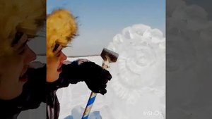 резка ледовых скульптур