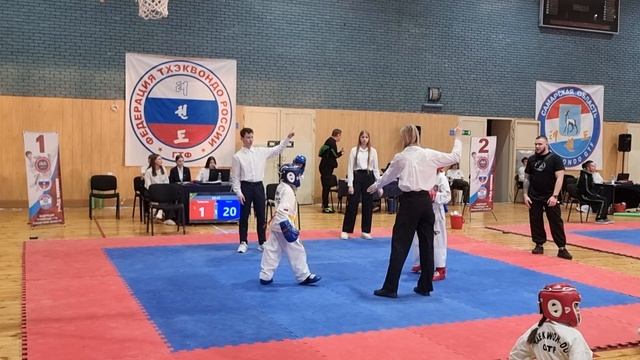 Taekwondo GTF 2025 до 29кг 8 лет Самара Локомотив. 2 бой стопбалл.