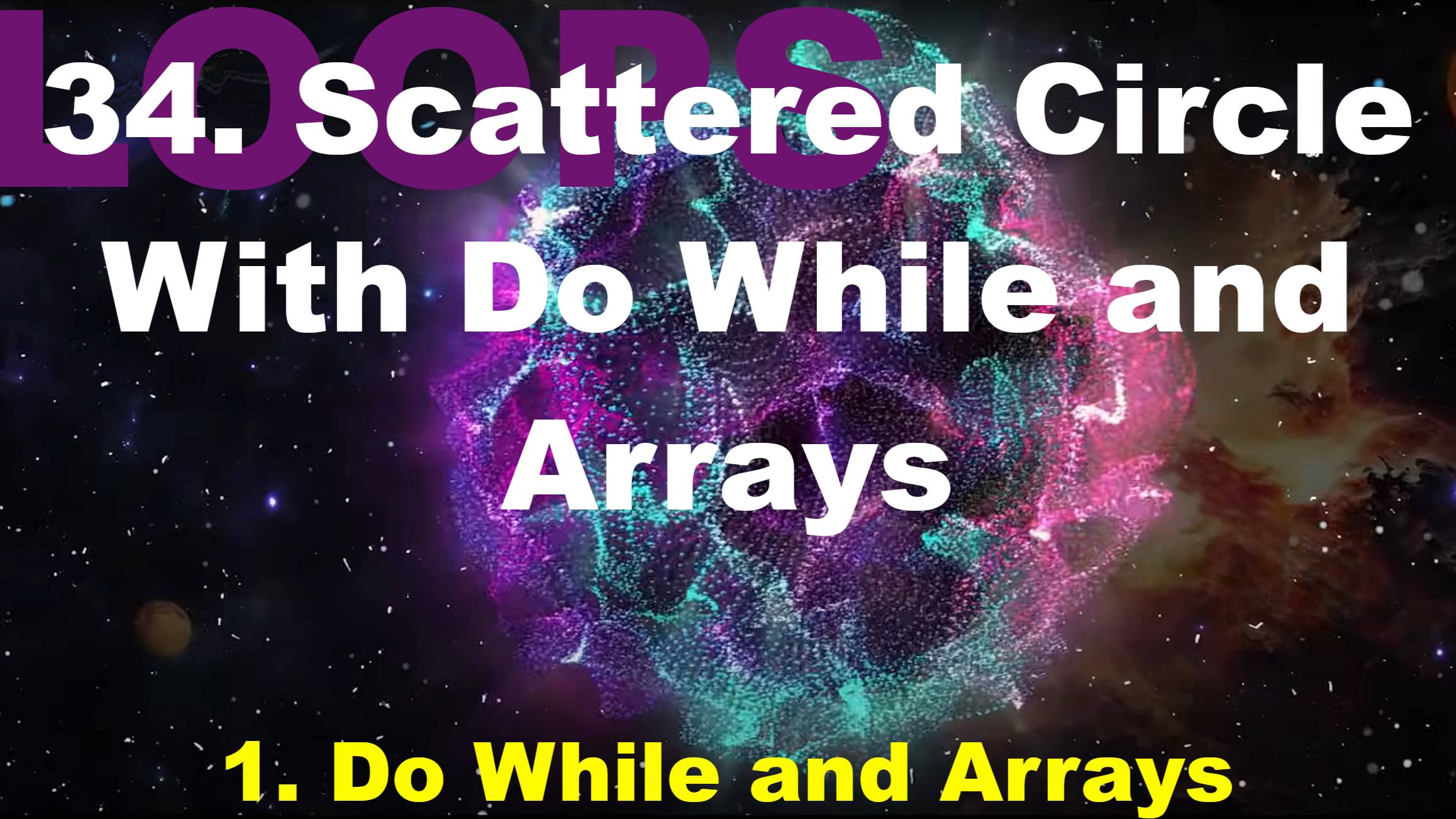34.1. Do While and Arrays