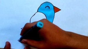как нарисовать птицу. how to drawing bird. #drawing #рисование #bird #птица