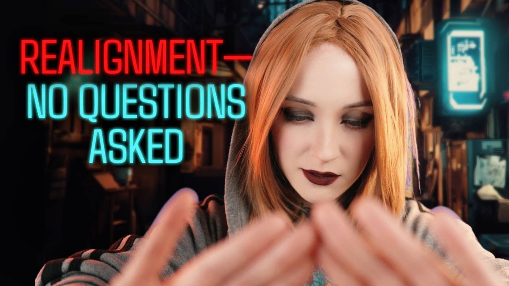 [AnnAnn ASMR] Underground Energy Healing // aura cleansing, plucking, futuristic