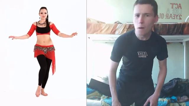 How to Do Hip Circles into Hip Slides | Russian Male Belly Dance Tutorials #16 | Reaction