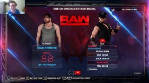 Dean Ambrose vs Fandago за кулисами