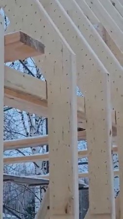 Как сделать каркас А-Фрейма с аттиковой стеной и без конькового прогона