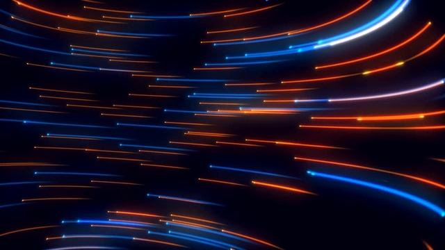 Abstract futuristic neon blue and orange light streamline background big data communication and tec смотреть онлайн