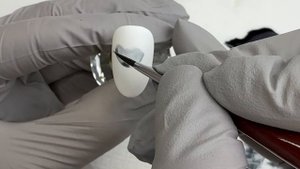 Урок по акварели на ногтях