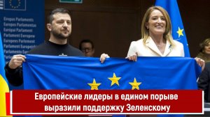 Европейские лидеры в едином порыве выразили поддержку Зеленскому