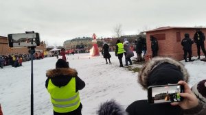 Петропавловская крепость. Сжигание масленицы