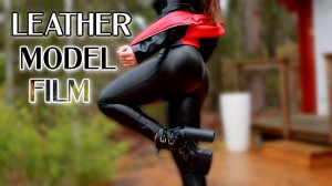 Leather Jacket & Catsuit Model
