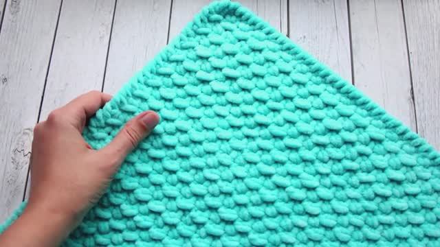 Вяжу плед крючком из плюшевой пряжи. Плед крючком из Himalaya Dolphin Baby