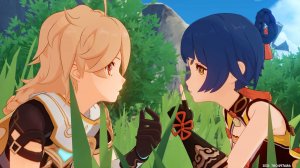 Первая встреча с Сян Лин катсцена Genshin Impact с китайской озвучкой (Итер)