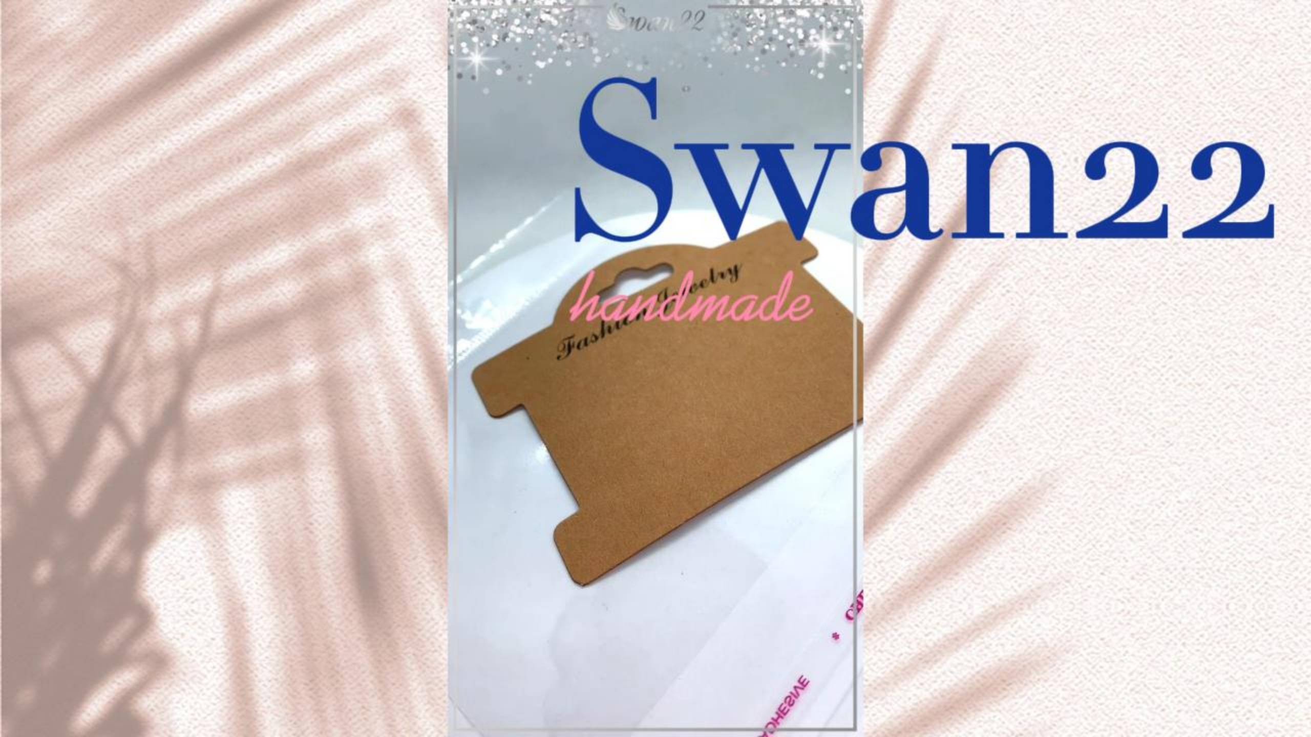 Держатель-карточка из крафт-бумаги для аксессуаров, 10 штук (Коллекция №13) #упаковка #art